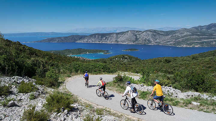 Cycling on Dalmatian Coast, Croatia
