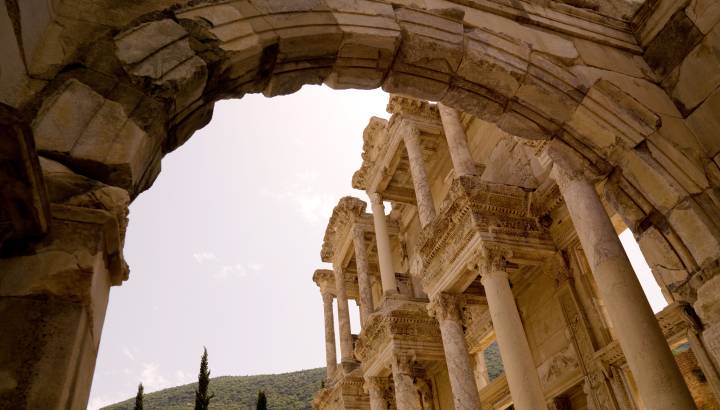 Ephesus ancient ruins in Kusadasi Turkey