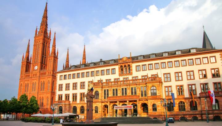 Schlossplatz Wiesbaden, Germany