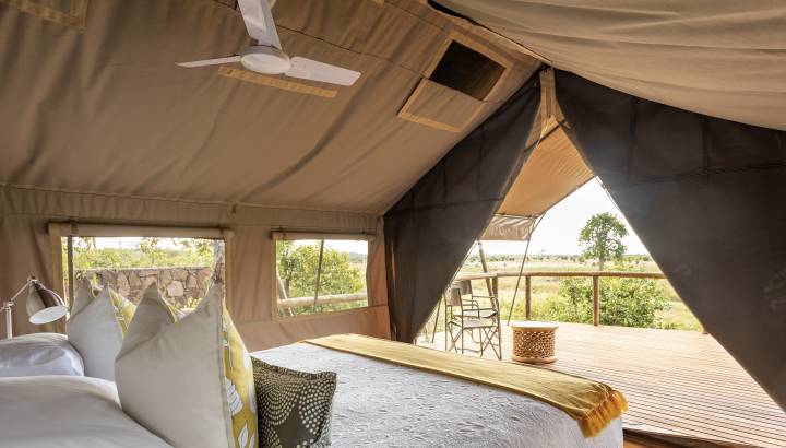 Zelt Deteema Camp Simbabwe