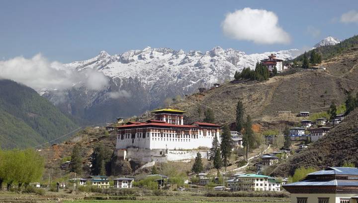 Bergwelt Panorama in Paro