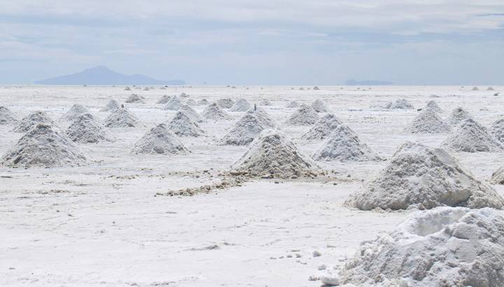 Salt mining in Uyuni, Bolvia trip, South America