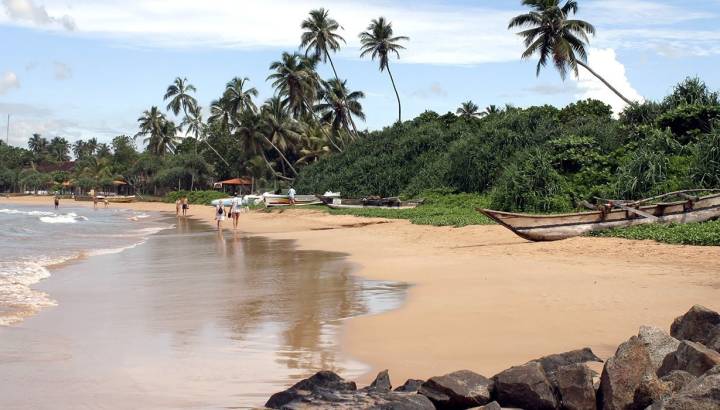 Strand von Negombo in Sri Lanka