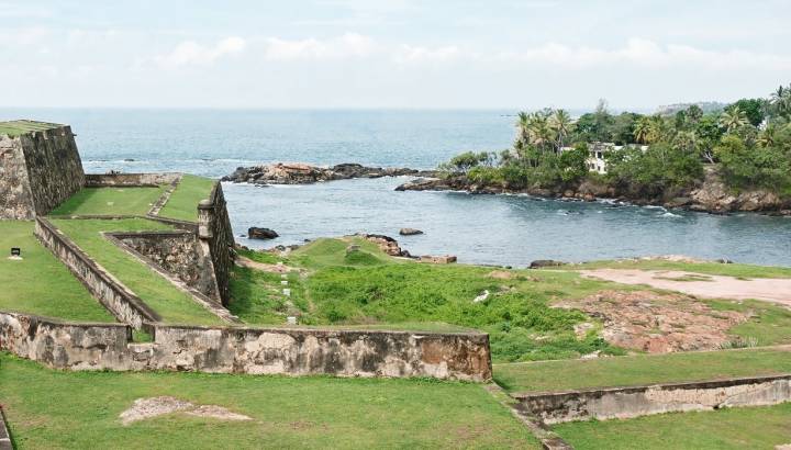 Überall sind Spuren der bewegten Geschichte von Fort Galle zu sehen