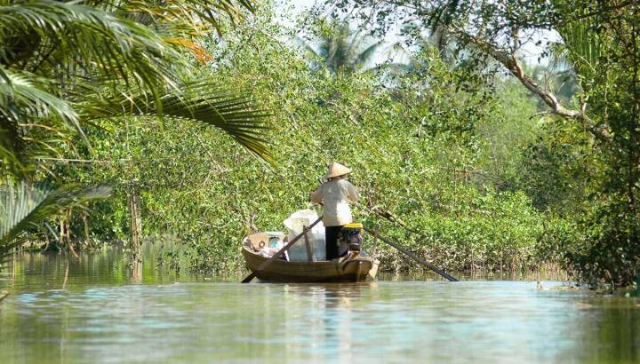 Boat in Can Tho, Vietnam