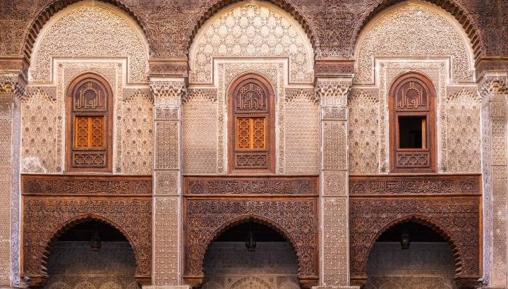 Al-Attarine Madrasa in Fez, Morocco