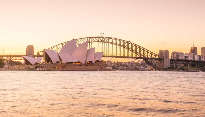 Downtown Sydney skyline in Australia