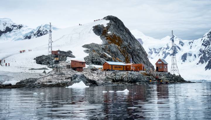 Brown Station an Argentine Antarctic base and scientific research station located at Paradise Bay, Antarctica