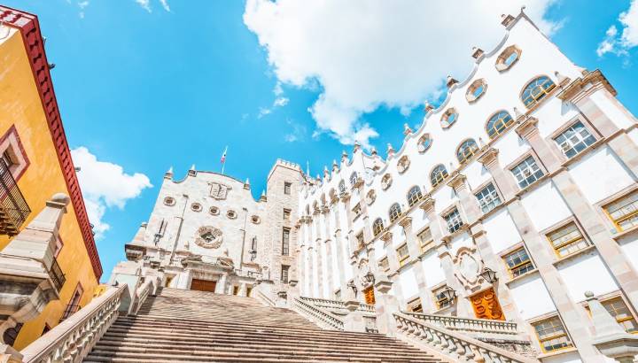 Enchanting Travels Central America Tours Mexico Beautiful view of the city center of Guanajuato City in Mexico