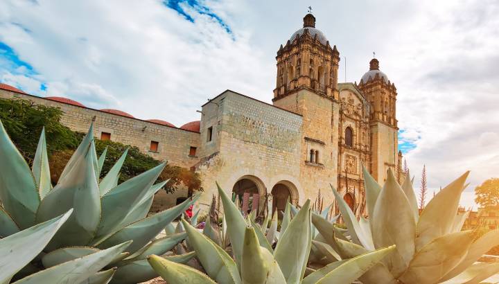 Enchanting Travels Central America Tours Mexico Landmark Santo Domingo Cathedral in historic Oaxaca city center