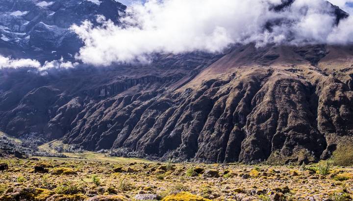 Enchanting Travels Ecuador Tours Riobamba Mossy volcanic Andean landscape in afternoon light near El Altar volcano in Riobamba region