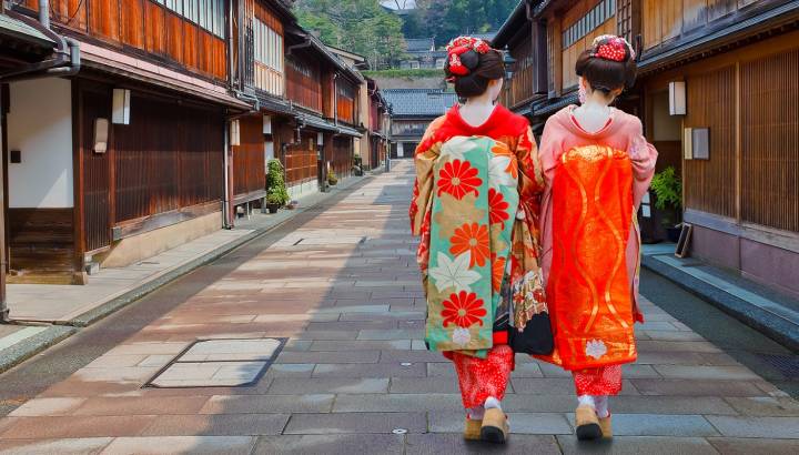 Enchanting Travels Japan Tours Kanazawa Japanese Geisha at Higashi-Chaya-gai - Geisha District in Kanazawa