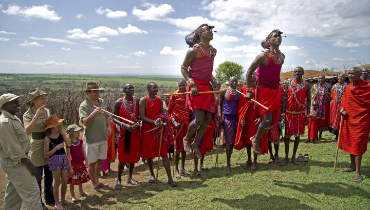 Maasai dance in Masai Mara