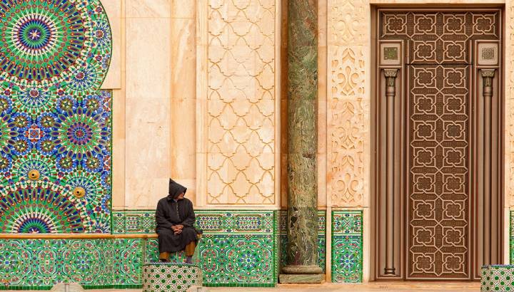 Enchanting Travels Morocco Tours Ornate exterior brass door of Hassan II Mosque in Casablanca