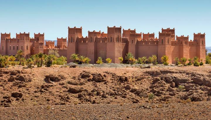 Enchanting Travels Morocco Tours old fortress under blue sky
