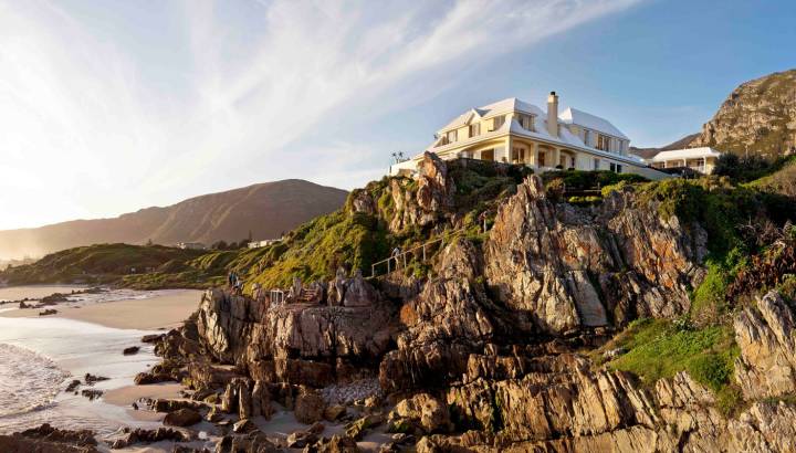 Exterior view of Birkenhead House in Overberg, South Africa