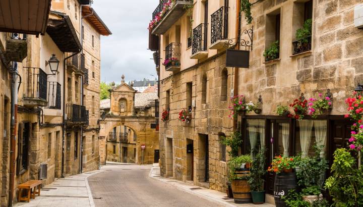 Enchanting Travels Spain Tours old streets of labastida town, located at la rioja. Spain