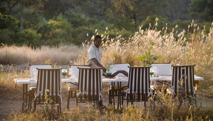Enchanting Travels-Tanzania Tours- Ruaha National Park-Kwihala camp-lunch-setup_reduced size