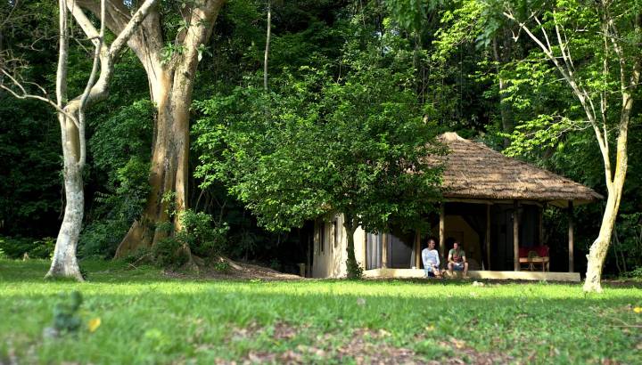 Guest Chalets at Rubondo Island Camp Hotel, Lake Victoria in Tanzania