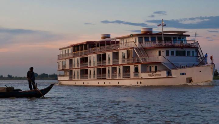 Exterior view of The Jahan Cruise, My Tho/Mekong Delta, Vietnam