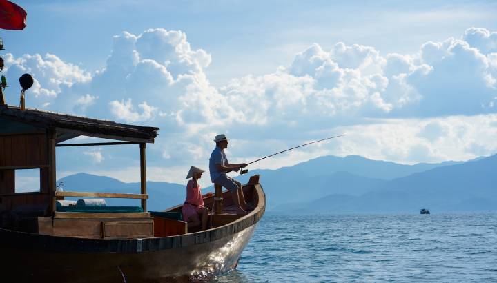 Enchanting Travels - Vietnam Tours - Nha Trang Hotels - Six Senses Nin Vanh Bay Nha Trang - Fishing_in_the_bay