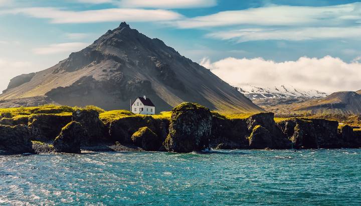 sunny day in Iceland