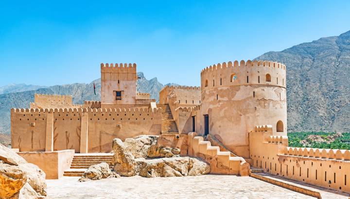 Nakhal Fort in Al Batinah, Oman.