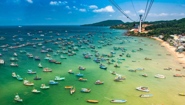 The Longest Cable Car Phu Quoc Island Vietnam Asia