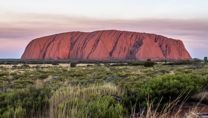 Uluru at sunset