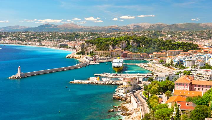 View of Nice, mediterranean resort, Cote d'Azur, France Tours, Enchanting Travels