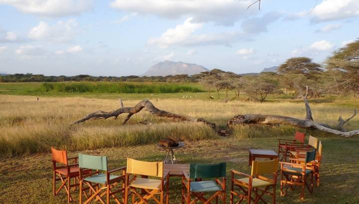 Picknick im Safari Camp im Samburu Nationalpark