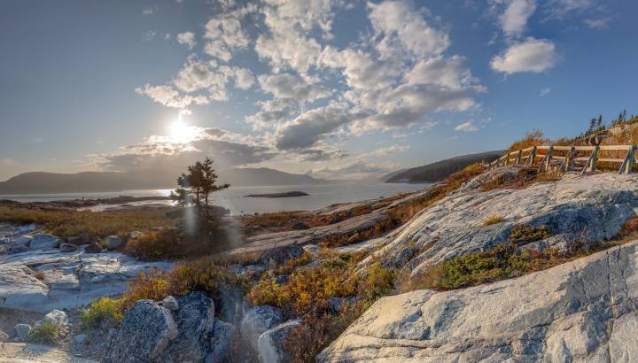 Küste des Saguenay St. Lawrence Marine Parks in Quebec Kanada