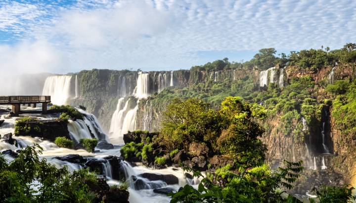 Die Taufelsschlucht der Iguazú Wasserfälle in Argentinien