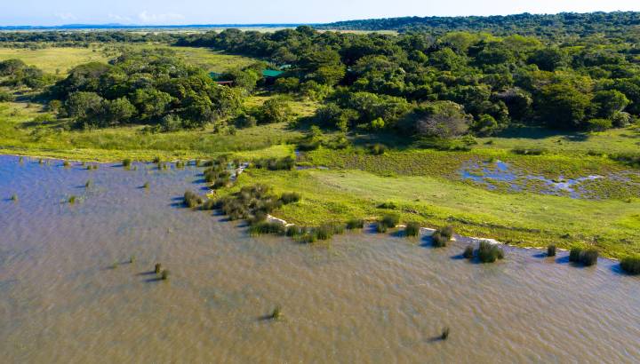 Luftaufnahme des iSimangaliso Wetland Park Südafrika