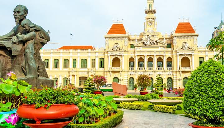 Ho Chi Minh City Hall in Ho Chi Minh City, Vietnam, Asia