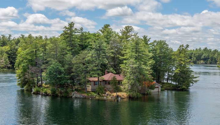 Luftaufnahme Thousand Islands National,Park Ontario Kanada