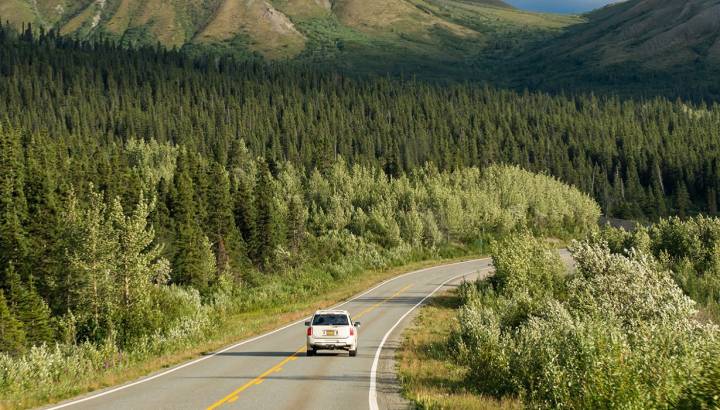 The Richardson Highway Crossing, Alaska, Mountain