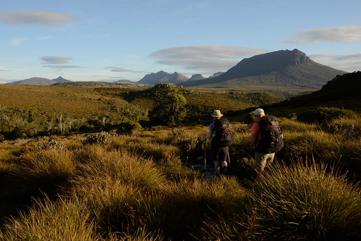 Cradle mountain huts walk tasmanien australien