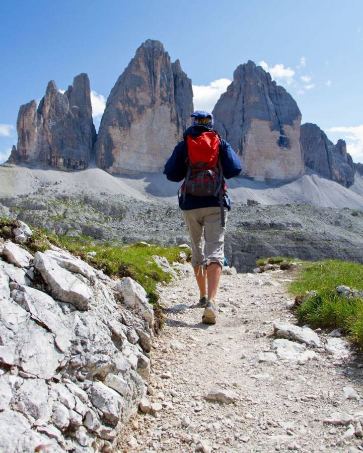 hiking in Dolomites