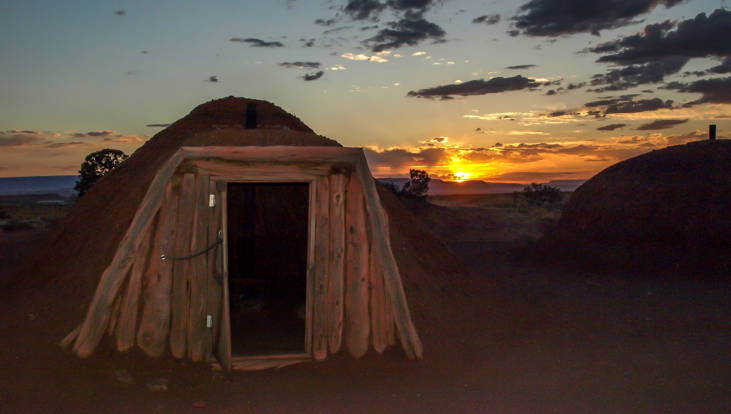 Navajo Hogan in Monument Valley