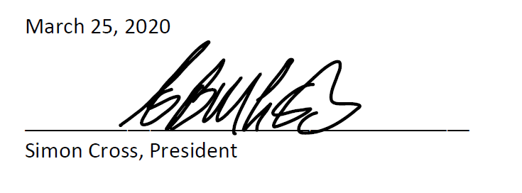 A letter to our customers