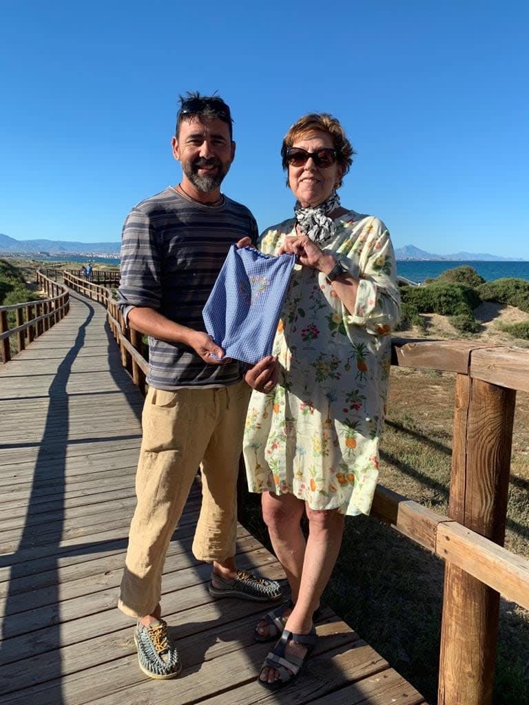 Picnic Bags made by Joses mother on the Sierra d'Aitana Trek