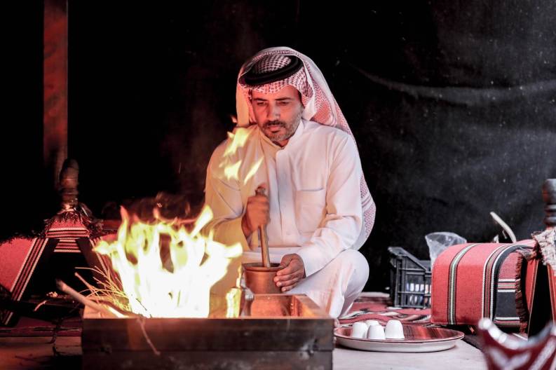 Camping with a Bedouin family