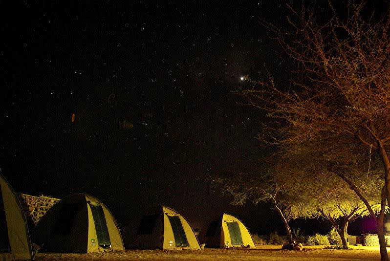 Camping in Namibia