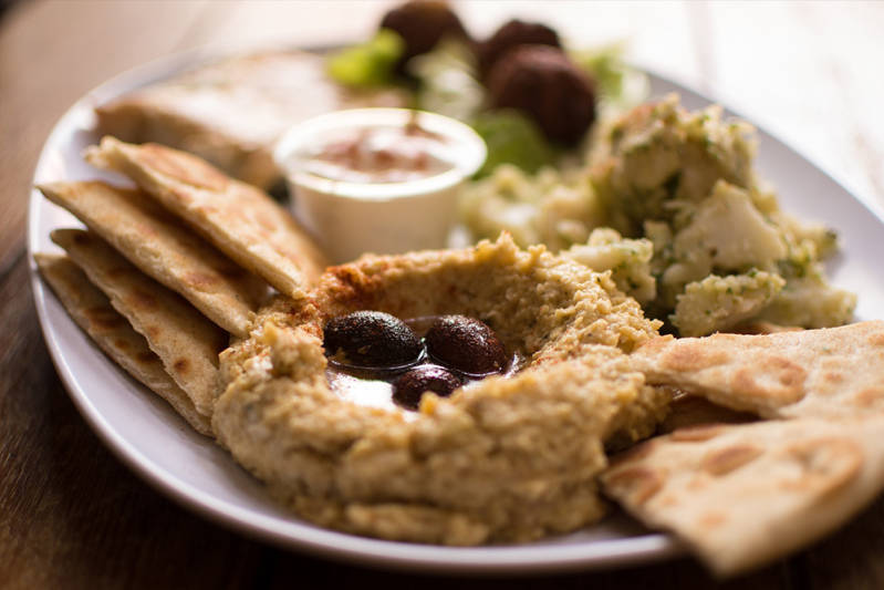 Hummus and falafel