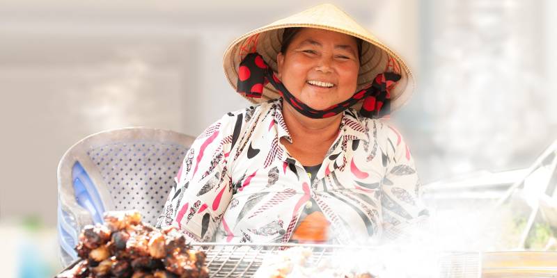 Asia Street Food Vendor