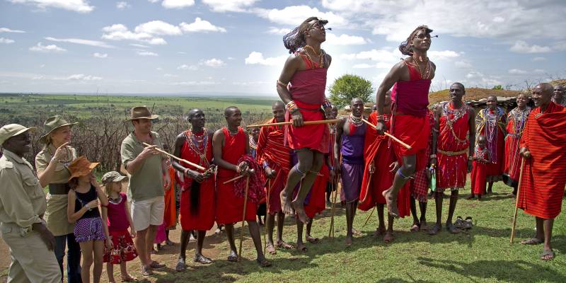 Maasai dance in Masai Mara