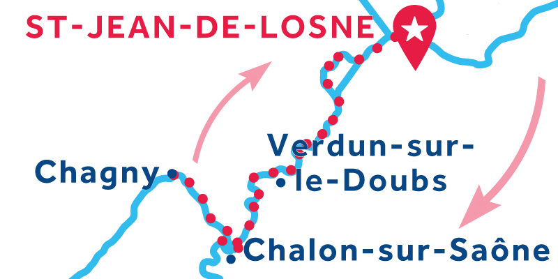 Saint-Jean-de-Losne RETURN via Chagny