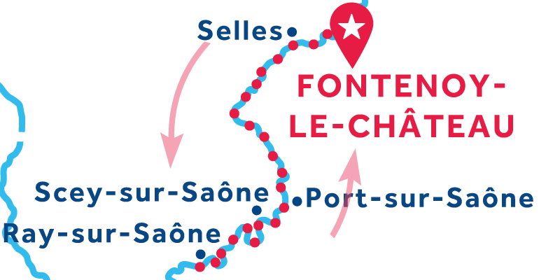 Fontenoy-le-Château RETURN via Ray-sur-Saône