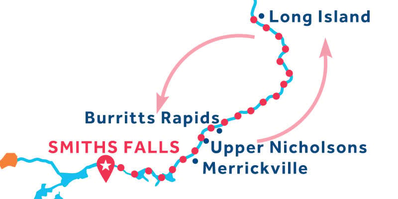 Smiths Falls RETURN via Long Island